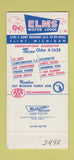 Matchbook Cover - Elms Motor Lodge Flint MI 30 Strike