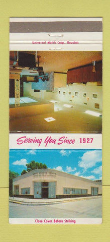 Matchbook Cover Harris Savings Loan Baytown TX 1957 Football Schedule 30 Strike