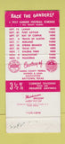 Matchbook Cover Harris Savings Loan Baytown TX 1957 Football Schedule 30 Strike