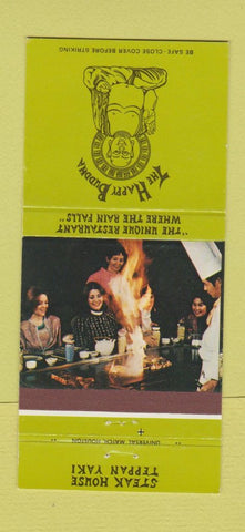 Matchbook Cover - Steak House Teppan Yaki Happy Buddha Houston TX 30 Strike