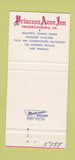 Matchbook Cover - Princess Anne Inn Fredericksburg VA 30 Strike