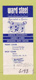 Matchbook Cover - Ward Steel Randolph MA Elmhurst IL 30 Strike