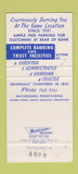 Matchbook Cover - First National Bank Waynesboro PA 30 Strike