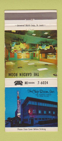 Matchbook Cover - The Chip Room St Louis MO 30 Strike