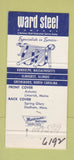 Matchbook Cover - Ward Steel Randolph MA Elmhurst IL 30 Strike