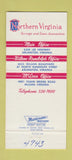 Matchbook Cover - Northern Virginia Savings McLean Arlington VA 30 Strike