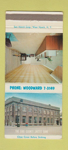 Matchbook Cover - Erie County United Bank Milan Vermillion OH 30 Strike