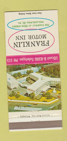 Matchbook Cover - Franklin Motor Inn Philadelphia PA 30 Strike