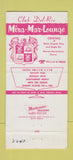 Matchbook Cover - Mira Mar Lounge Manoa Havertown PA 30 Strike