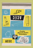 Matchbook Cover - ACEC Lighting QC girlie 40 Strike