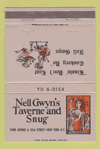 Matchbook Cover - Nell Gwyn's Taverne New York City 40 Strike