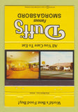 Matchbook Cover - Duff's Smorgasbord CHAIN Lebanon OH YELLOW 40 Strike