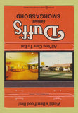 Matchbook Cover - Duff's Smorgasbord CHAIN Lebanon OH ORANGE 40 Strike