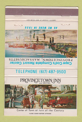 Matchbook Cover - Provincetown Inn Motel MA 40 Strike