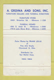Matchbook Cover - A Grdina Sons Furniture Funeral Home Cleveland? OH 40 Strike