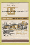 Matchbook Cover - Grand Rapids Gravel MI 1970 40 Strike