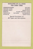 Matchbook Cover - Garden City Envelope Chicago IL SAMPLE 40 Strike