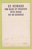 Matchbook Cover - Allen Merrill Advertising Cedar Falls IA WORN 40 Strike