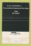 Matchbook Cover - DW Newcomer's WEAR 40 Strike