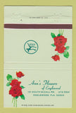 Matchbook Cover - Ann's Flowers FTD Englewood FL 40 Strike