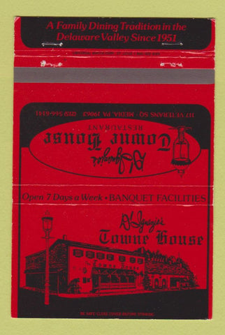 Matchbook Cover - D'Ignazio's Towne House Media PA 40 Strike