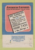 Matchbook Cover - American Laundry Dallas TX 40 Strike