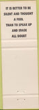 Matchbook Cover - Matchbook Cover Elks Club East Providence RI