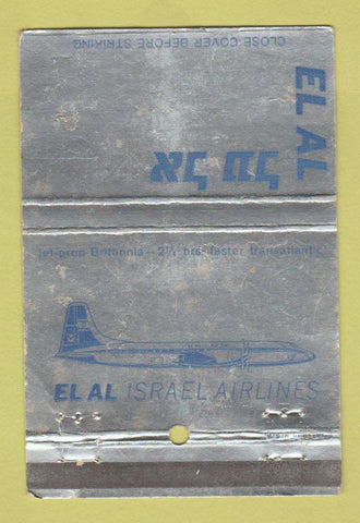 Matchbook Cover - El Al Israel Airlines WORN 40 Strike