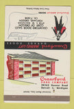 Matchbook Cover - Crawford Garage Door Portland OR 40 Strike