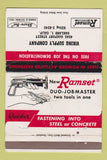 Matchbook Cover - Ramset Fastener Viking Supply Oakland CA WEAR 40 Strike