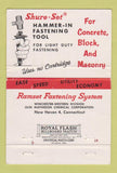 Matchbook Cover - Ramset Fastener Viking Supply Oakland CA WEAR 40 Strike