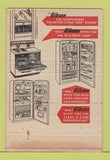 Matchbook Cover - Gibson Refrigerators Stoves Greenville MI WEAR 40 Strike