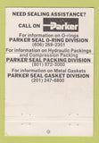 Matchbook Cover - Parker Seals 40 Strike