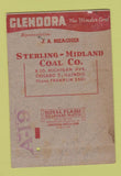 Matchbook Cover Glendora Coal Chicago IL Sterling Midland WEAR SAMPLE? 40 Strike