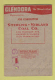 Matchbook Cover - Glendora Coal Chicago IL Sterling Midland SAMPLE? 40 Strike