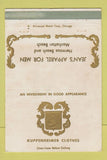 Matchbook Cover - Kuppenheimer Men's Clothes Manhattan Beach CA WEAR 40 Strike