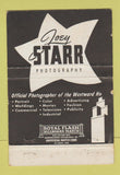 Matchbook Cover - Hotel Westward Ho Starr Photography WEAR 40 Strike