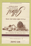 Matchbook Cover - Gilbert Funeral Home Ashland OH 40 Strike