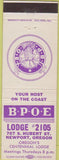 Matchbook Cover - Matchbook Cover Elks Club Newport OR