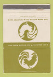 Matchbook Cover - Farm Motor Inn Country Club Morrisville VT WEAR 40 Strike