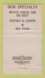 Matchbook Cover - Colony Bar Cleveland OH 36 Strike
