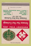 Matchbook Cover - Fort Polk LA Military WEAR 40 Strike