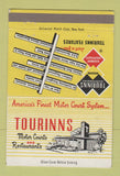 Matchbook Cover Tourinns Motor Courts Fort Wayne Pittsburgh Allentown 40 Strike