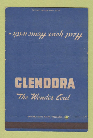 Matchbook Cover - Glendora Coal Chicago IL Sterling Midland SAMPLE 40 Strike