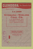 Matchbook Cover - Glendora Coal Chicago IL Sterling Midland SAMPLE 40 Strike