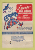 Matchbook Cover - Belle Telphone New England WEAR 40 Strike