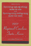 Matchbook Cover - Deltha Sigma Theta Gamma Beta 1957 Topeka KS 40 Strike