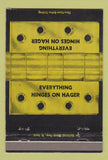 Matchbook Cover - Hinges on Hager 40 Strike