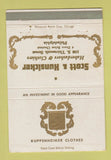 Matchbook Cover - Kuppenheimer Men's Clothes Philadelphia PA 40 Strike