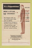 Matchbook Cover - Kuppenheimer Men's Clothes Philadelphia PA 40 Strike